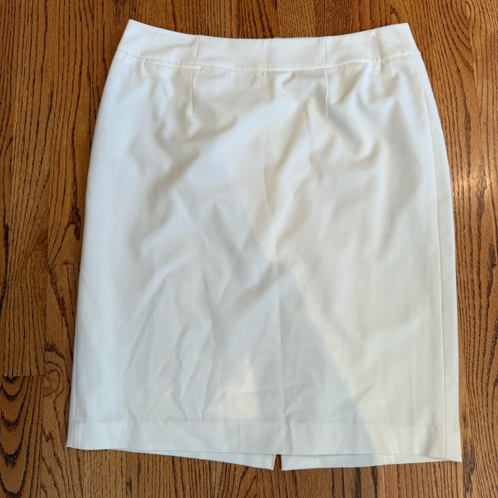 Calvin Klein White Pencil Skirt